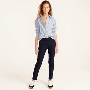 JCrew Cameron navy slim cropped four season bi-stretch pants 6P